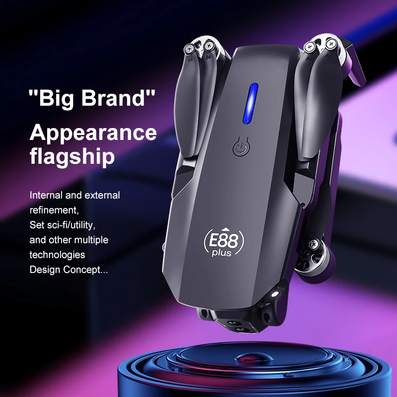 Yeni E88 Plus Quadcopter Drone - Drone Gimbal Brushless incelemesi ve fiyatı