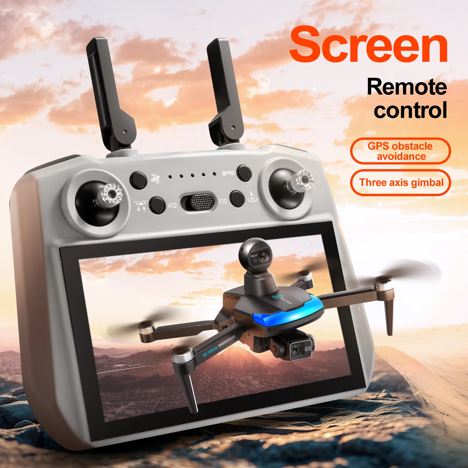 S185 Profesyonel Drone 2.7K HD - Drone Gimbal 3 Axis incelemesi ve fiyatı