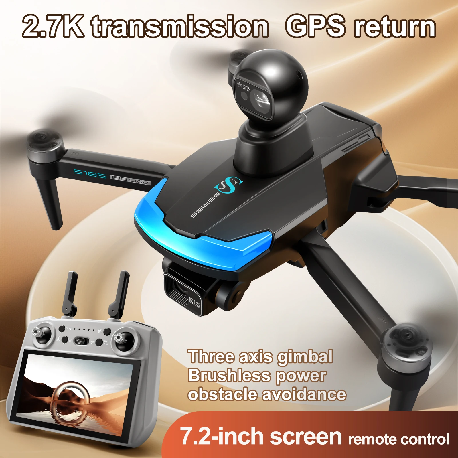 S185 Profesyonel Drone 2.7K HD - Drone Gimbal 3 Axis incelemesi ve fiyatı